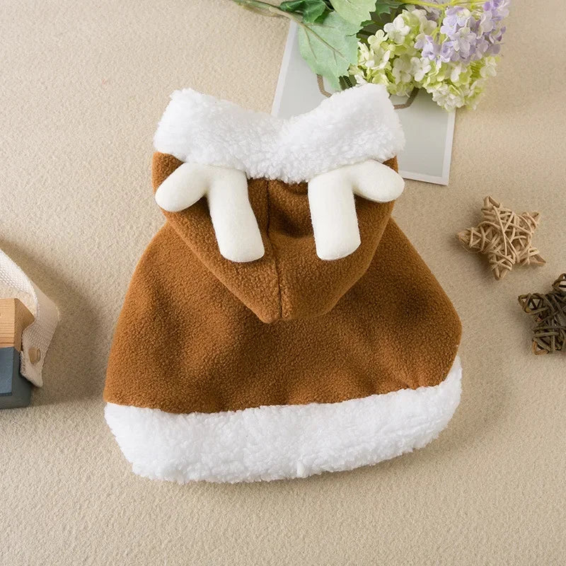 "Warm Christmas Costume for Pets ā Santa Cape & Hat for Cats, Kittens & Small Dogs"