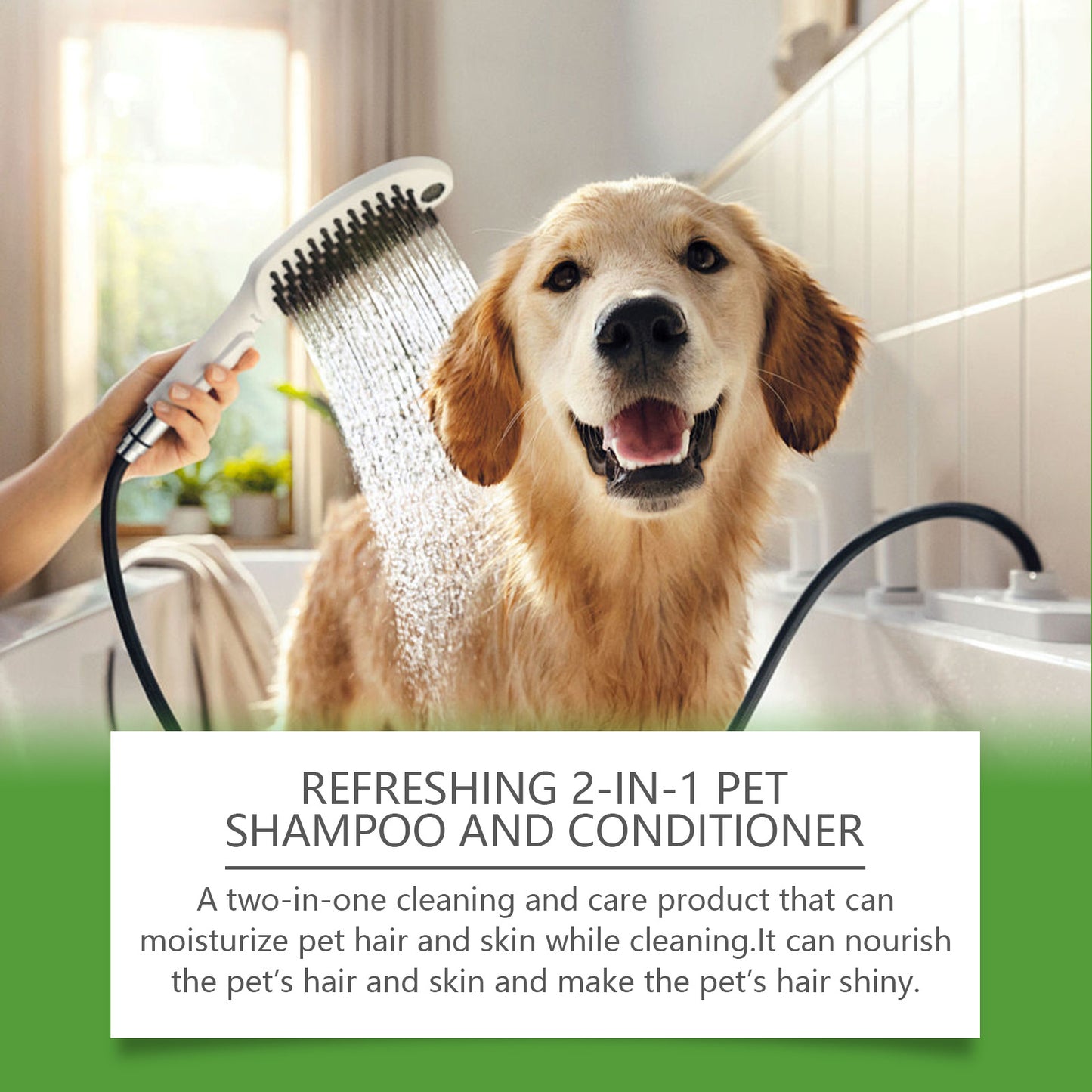 2-In-1 Pet Shampoo And Conditioner For Itch Skin, Dirt, Odor