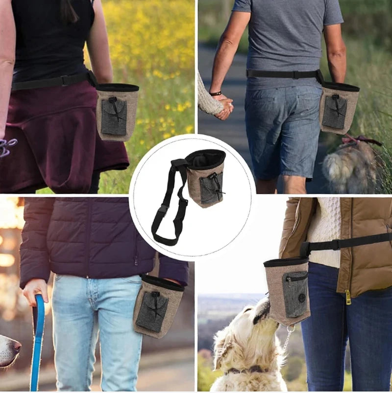 Portable Pet Training and Feeding Pouch