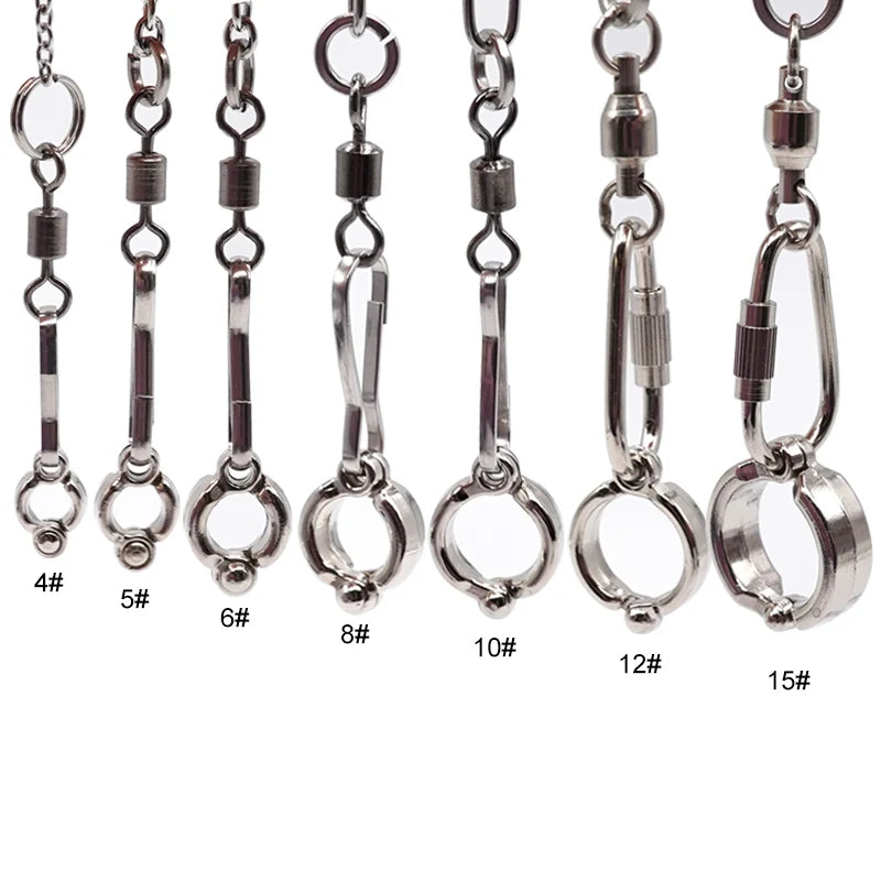 Stainless Steel Chain Parrot Leg Ring-Training Accessories