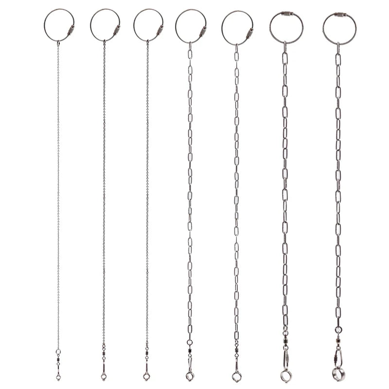 Stainless Steel Chain Parrot Leg Ring-Training Accessories