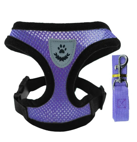"Comfort Fit Cat Harness with Leash – Adjustable Vest for Safe Outdoor Walks"