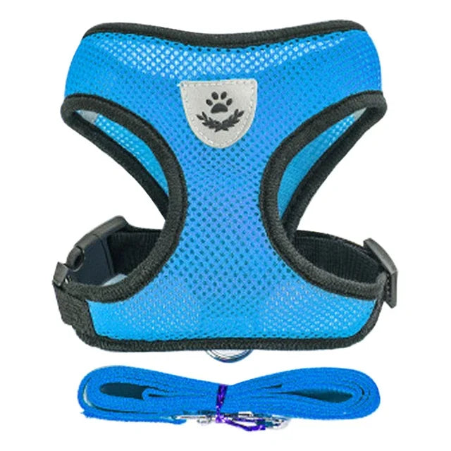 "Comfort Fit Cat Harness with Leash – Adjustable Vest for Safe Outdoor Walks"