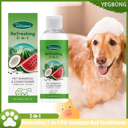2-In-1 Pet Shampoo And Conditioner For Itch Skin, Dirt, Odor