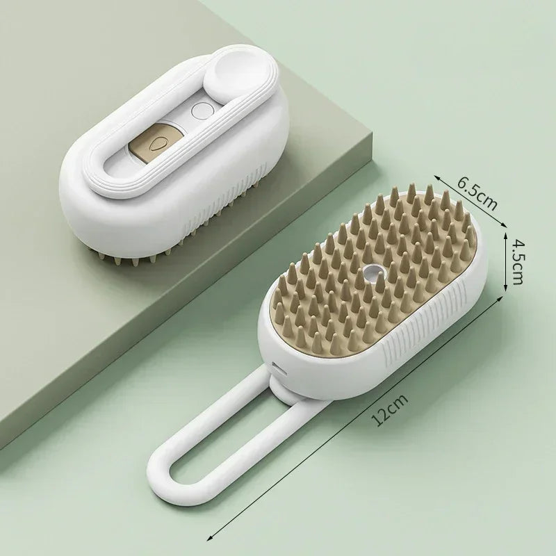 Steam Pet Brush Spray 3-in-1 Massage For Dog/Cat