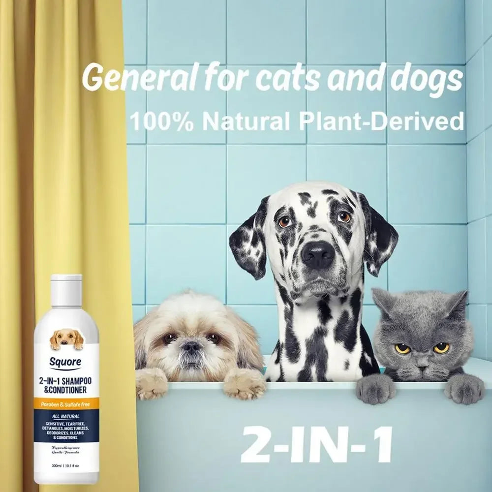 For Dog Sensitive Skin with PH Balanced Natural Moisturizing Shampoo And Conditioner 2 In 1