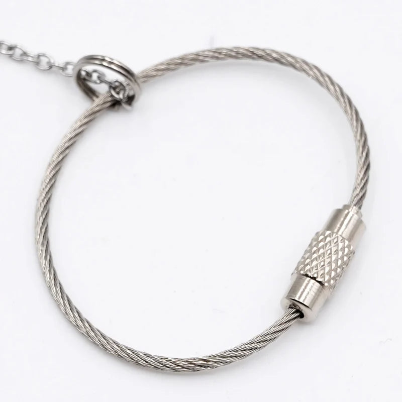 Stainless Steel Chain Parrot Leg Ring-Training Accessories