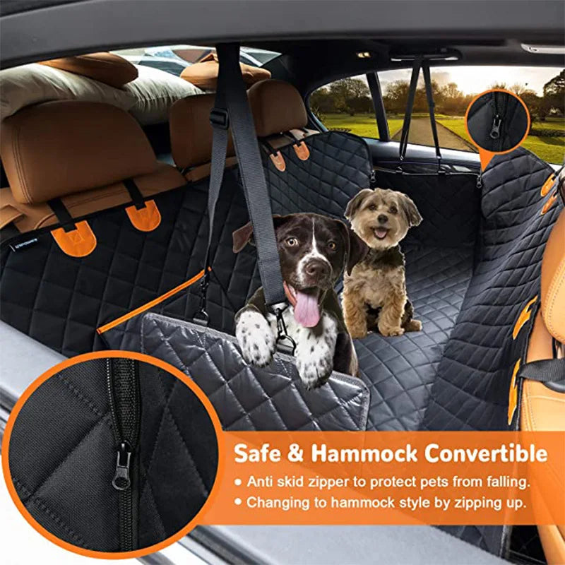 Dog Car Seat Cover Waterproof, Travel Mat and Back Seat Safety Pad