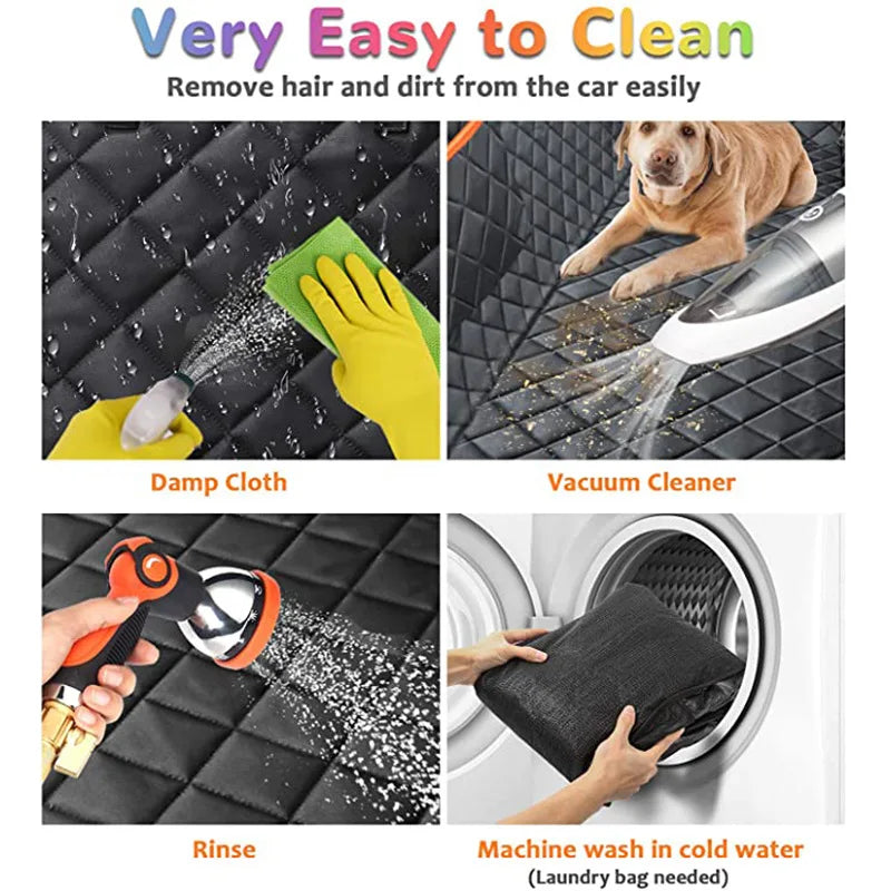 Dog Car Seat Cover Waterproof, Travel Mat and Back Seat Safety Pad