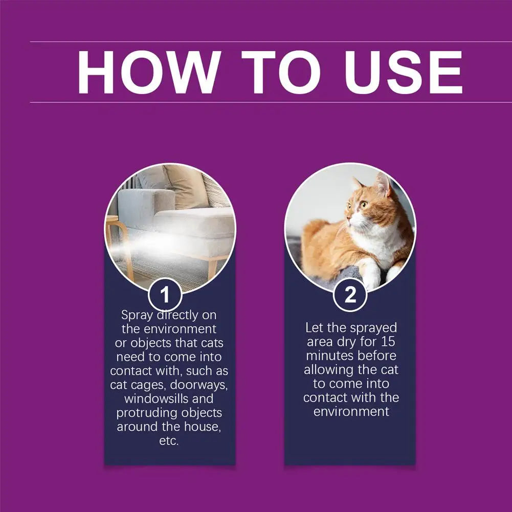 Cat Calming Spray Soothing Emotions, Reduce Pet Anxiety