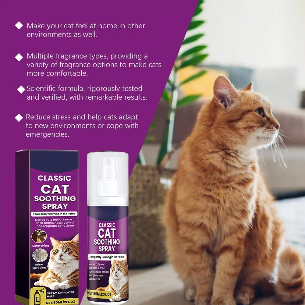 Cat Calming Spray Soothing Emotions, Reduce Pet Anxiety