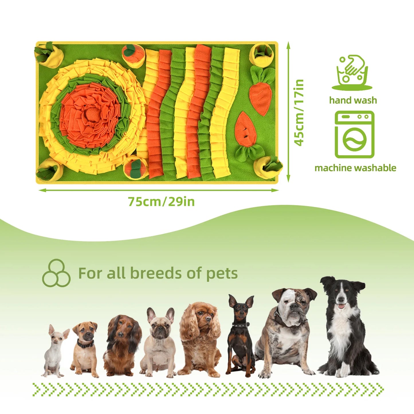 Dog Snuffle Mat for Training & Slow Feeding