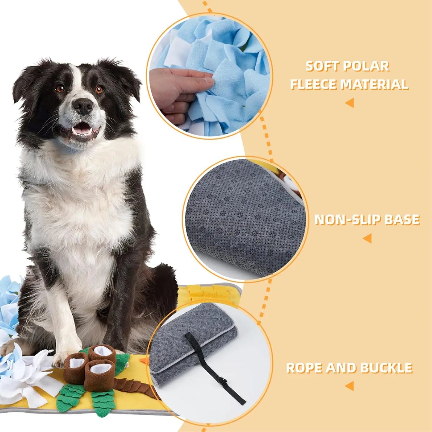 Dog Snuffle Mat for Training & Slow Feeding