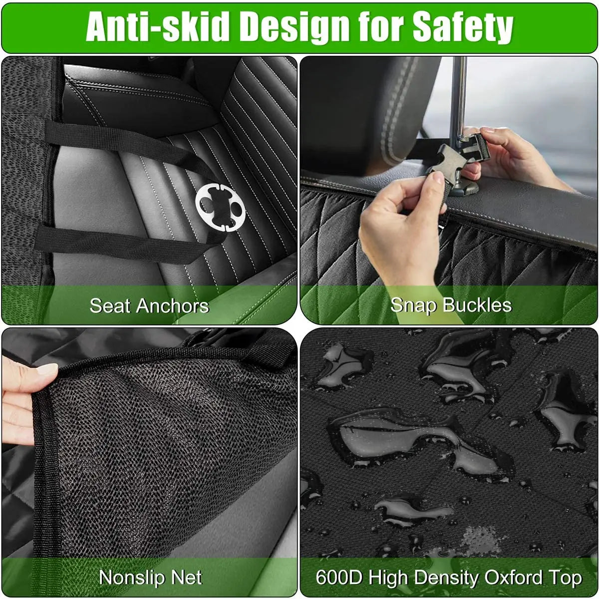 Dog Car Seat Cover Waterproof For Dogs Safety Pad
