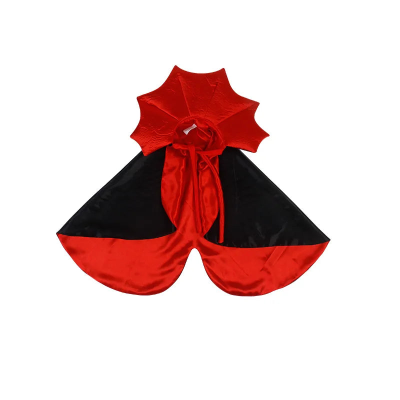 "Kawaii Halloween Pet Costume – Vampire Cloak for Small Dogs, Cats & Puppies"