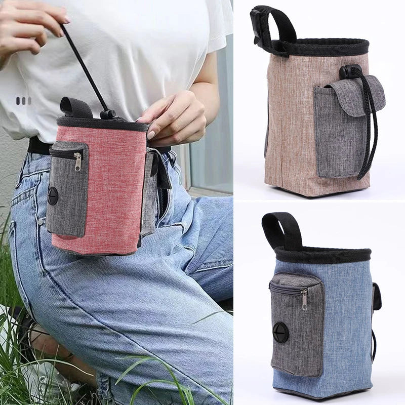 Portable Pet Training and Feeding Pouch