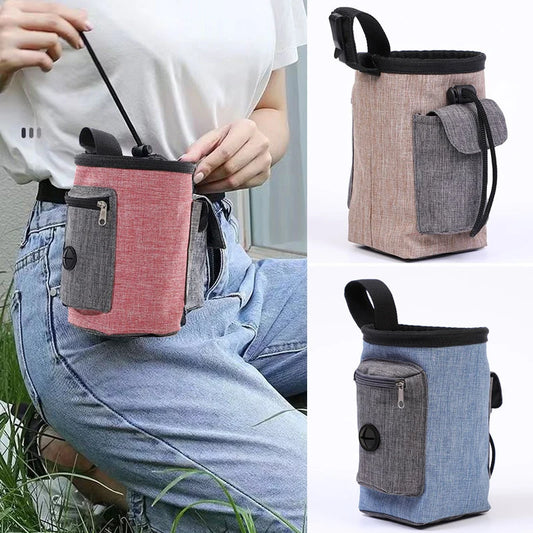Portable Pet Training and Feeding Pouch