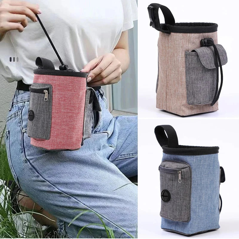 Portable Pet Training and Feeding Pouch