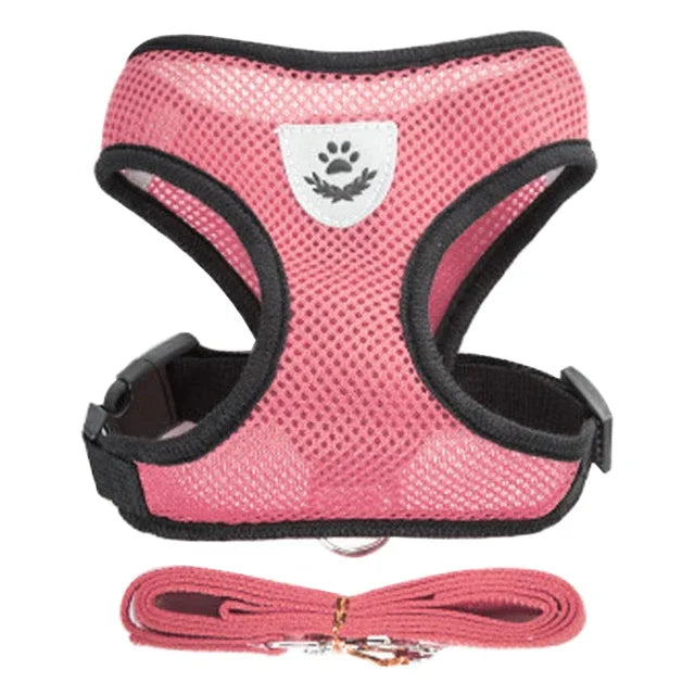 "Comfort Fit Cat Harness with Leash – Adjustable Vest for Safe Outdoor Walks"