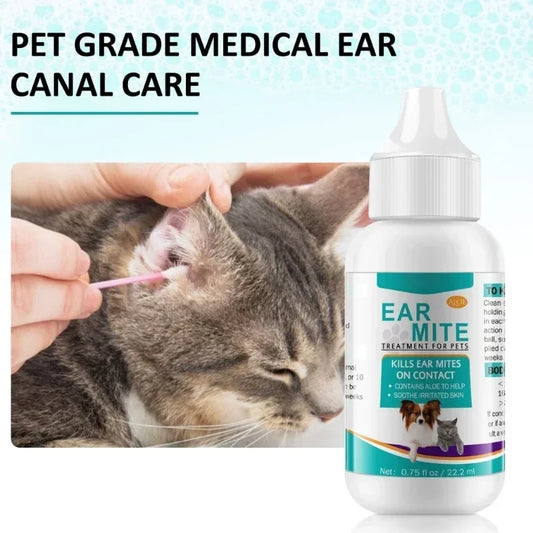 Pet Ear Mite Oil Wash Cleaner For Dog and Cat