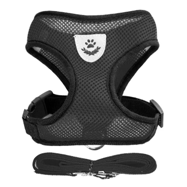 "Comfort Fit Cat Harness with Leash – Adjustable Vest for Safe Outdoor Walks"